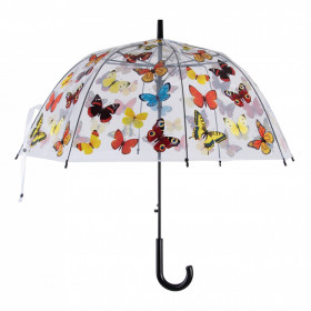 Deštník s motivem motýlů, Esschert Design, průměr 83 cm, vícebarevný