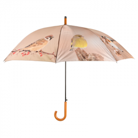 Deštník s motivem ptáků, Esschert Design, průměr 120 cm, vícebarevný