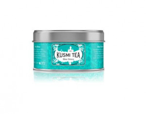 Detoxikační zelený čaj, Kusmi Tea Blue Detox, plechová dóza, sypaný, 100 g
