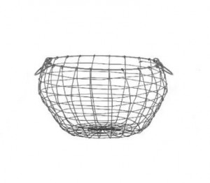 Drátěný koš Esschert Design, 36.5 x 27.5 cm, šedý