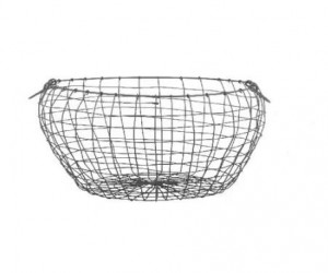 Drátěný koš Esschert Design, 47.5 x 30.5 cm, šedý