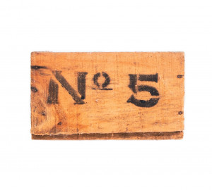 Dřevěná bedna No. 5, hnědá