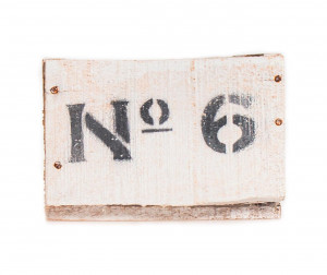 Dřevěná bedna No. 6, bílá