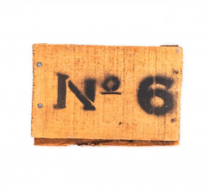Dřevěná bedna No. 6, hnědá