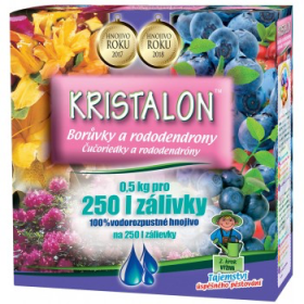Hnojivo na BORŮVKY a RODODENDRONY, Agro Kristalon, balení 0.5 kg