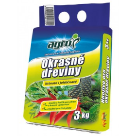 Hnojivo pro OKRASNÉ DŘEVINY, Agro, balení 3kg