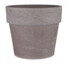 Keramický květináč Mica CARINA, průměr 17 cm, šedo - hnědý