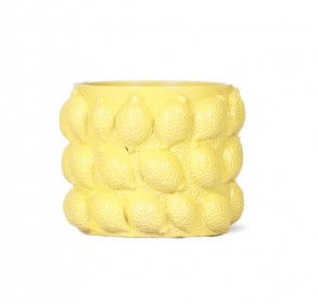 Keramický obal Kolibri Citrus, průměr 12 cm, žlutý