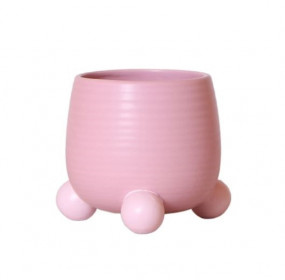 Keramický obal Kolibri Home Rolling, průměr 9 cm, růžový