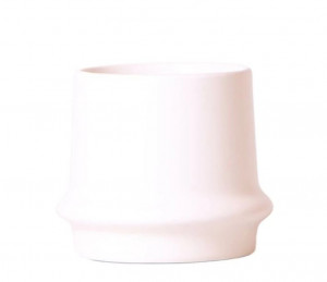 Keramický obal Kolibri Ring, průměr 9 cm, bílý