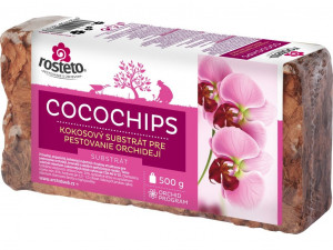 Kokosový substrát pro orchideje, Rosteto COCOCHIPS, balení 500 g