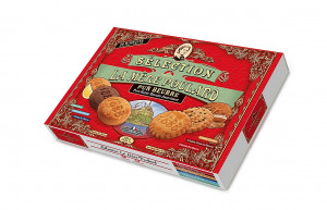 Kolekce 6 druhů sušenek, La Mére Poulard, papírová krabička, 375 g