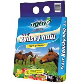 Koňský hnůj Agro, balení 3 kg