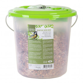 Krmivo pro ptáky v kyblíku s lopatkou, Esschert Design, mix semen, 2.5 kg