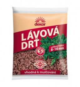 Lávová drť Forestina DEKOR, velikost 8 - 16 mm, balení 5 l