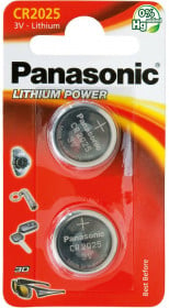 Lithiová baterie Panasonic CR2025, balení 2 ks