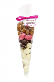 Mandle malina, skořice, Hustopečská mandlárna, kornout, balení 150 g