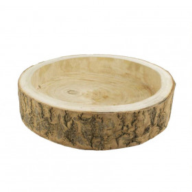 Miska, kulatina, průměr 22cm, výška 5cm, přírodní