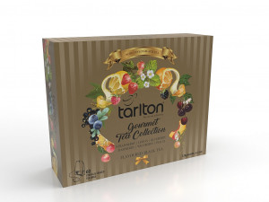 Mix aromatizovaných černých čajů, Tarlton Gourmet Tea Collection, porcovaný, 60 sáčků