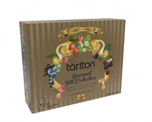 Mix aromatizovaných černých čajů, Tarlton Gourmet Tea Collection, porcovaný, 60 sáčků