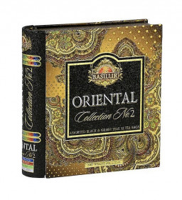 Mix čajů, Basilur Book Orient Assorted II, plechová dóza, porcovaný, 32 sáčků