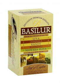 Mix černých čajů, Basilur Leaf of Ceylon Assorted, porcovaný s přebalem, 25 sáčků