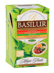 Mix zelených čajů, Basilur Magic Fruits Assorted, porcovaný s přebalem, 25 sáčků
