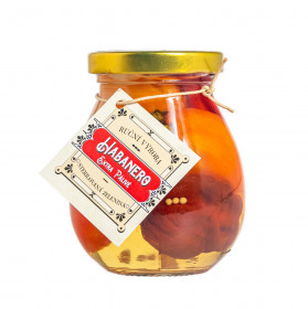 Nakládané feferonky Habanero, extra pálivé, Bouda 1883, 180 g