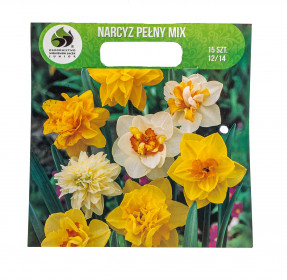 Narcis plnokvětý cibule, Narcissus, Jacek, mix barev, 15 ks
