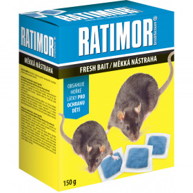 Nástraha na hlodavce, RATIMOR BRODIFACOUM, měkké kapsle, balení 150 g