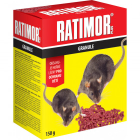 Nástraha na hlodavce, RATIMOR BROMADIOLON, granule, balení 150 g