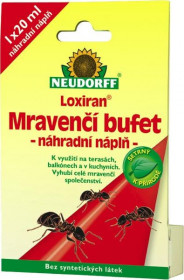 Návnada na mravence, Neudorff LOXIRAN MRAVENČÍ BUFET, náhradní náplň, balení 1 ks