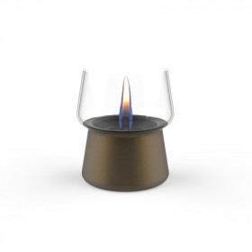 Olejová lucerna Amaryllis 10, Tenderflame, sklo, 12 x 13.5 cm, hnědá
