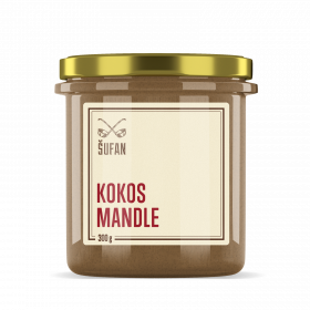 Ořechové máslo, Šufan Kokos - mandle, 300 g
