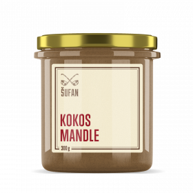 Ořechové máslo, Šufan Kokos - mandle, 300 g