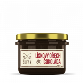Ořechové máslo, Šufan Lískový ořech - čokoláda, 190 g