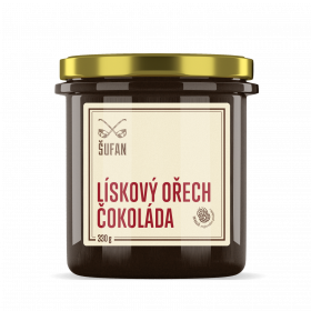 Ořechové máslo, Šufan Lískový ořech - čokoláda, 330 g