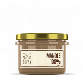 Ořechové máslo, Šufan Mandle 100%, 190 g