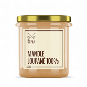 Ořechové máslo, Šufan Mandle 100%, 330 g