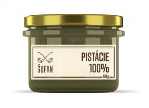 Ořechové máslo, Šufan Pistácie 100%, 190 g