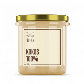 Ořechové máslo, Šufan Raw Kokos 100%, 300 g