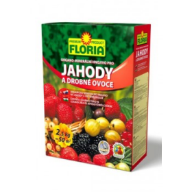 Organo - minerální hnojivo pro JAHODY a DROBNÉ OVOCE, Floria, balení 2.5 kg