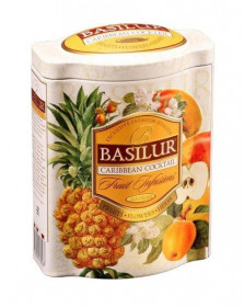 Ovocný čaj, Basilur Fruit Caribbean Coctail, plechová dóza, sypaný, 100 g
