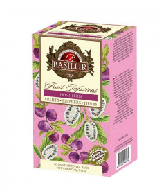 Ovocný čaj, Basilur Fruit Noni Plum, porcovaný s přebalem, 20 sáčků