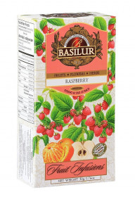 Ovocný čaj, Basilur Fruit Raspberry, porcovaný bez přebalu, 25 sáčků