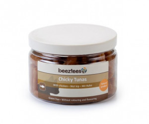 Pamlsek pro kočky s tuňákem a kuřecím, CHICKY TUNAS, 90 g