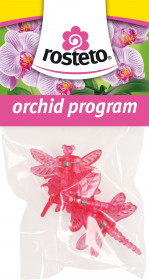 Plastové klipsy pro orchidej, Rosteto VÁŽKA, růžová, 4 ks
