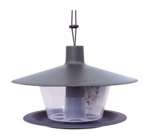 Plastové krmítko pro ptáky, Plastia FINCH, antracit