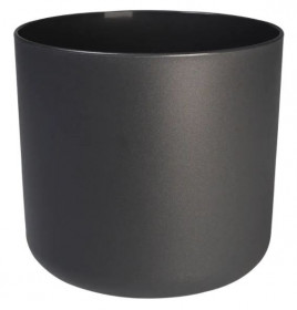 Plastový obal na květináč elho B.FOR SOFT, průměr 30 cm, antracitový