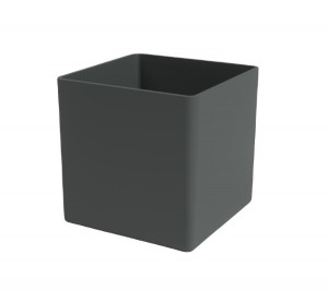 Plastový obal na květináč OSLO, rozměr 16.5 x 16.5 cm, antracit